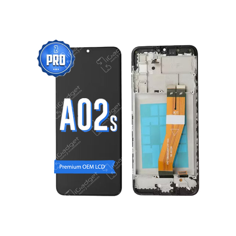 Samsung A02S LCD and Digitiser with Frame | OEM