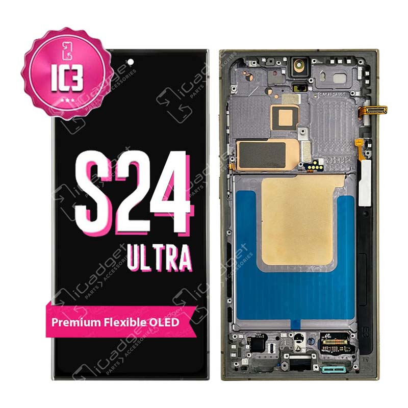 Samsung S24 Ultra IC3 Screen Replacement with Middle Frame | OLED