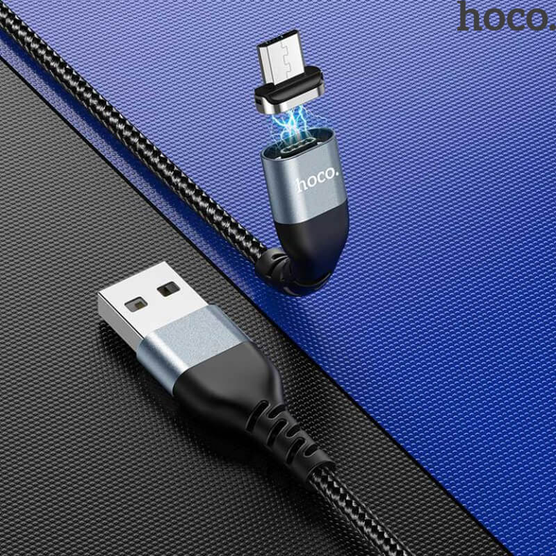 HOCO 1.2M Micro USB Magnetic Charging Cable (2.4A) | U96 Traveller Magnetic Micro to USB Charger Cable
