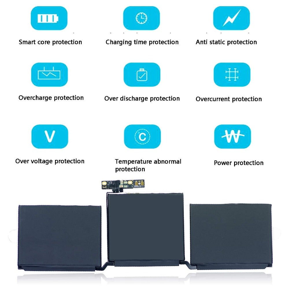 Macbook Pro 13" A1708/ A2159/ A2289/ A2338 Battery Replacement for Late 2016-2020 (Model A1713/A2171)