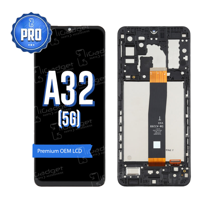 Samsung A32 5G LCD and Digitiser Replacement with Middle Frame | OEM