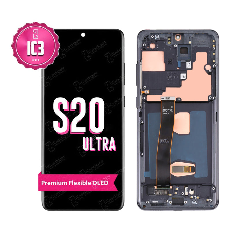 Samsung S20 Ultra IC3 Screen Replacement with Middle Frame | OLED