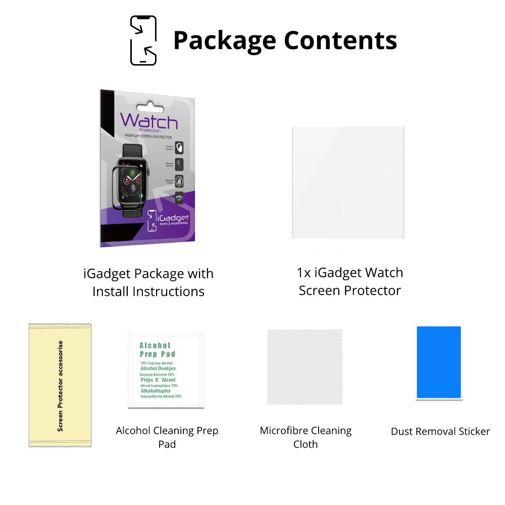 Apple Watch 45mm Screen Protector | Full Coverage TPU (Series 7 and Series 8)