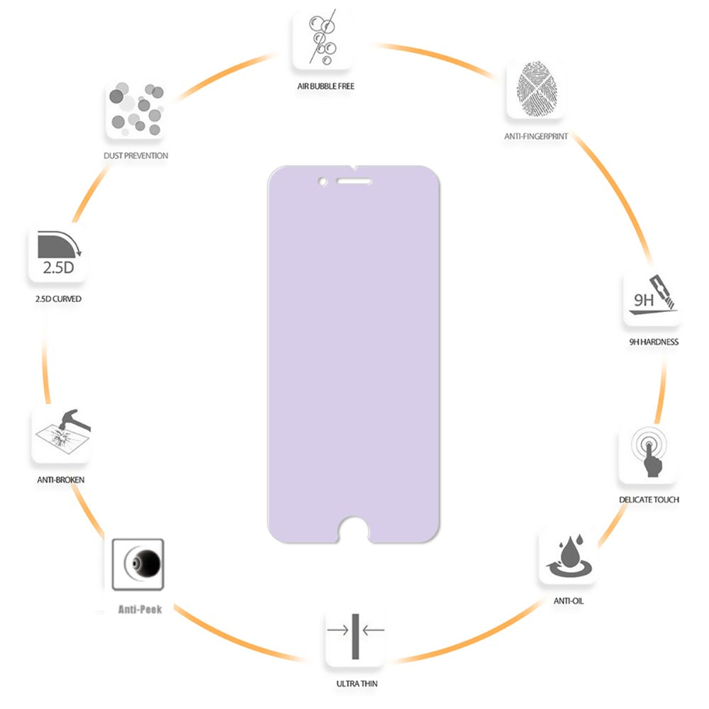 iPhone 7 Plus/8 Plus Case Friendly Glass Screen Protector | Anti-Bluelight