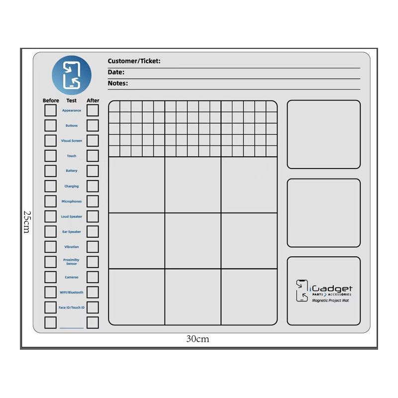 iGadget Magnetic Custom Workplace Mat with marker
