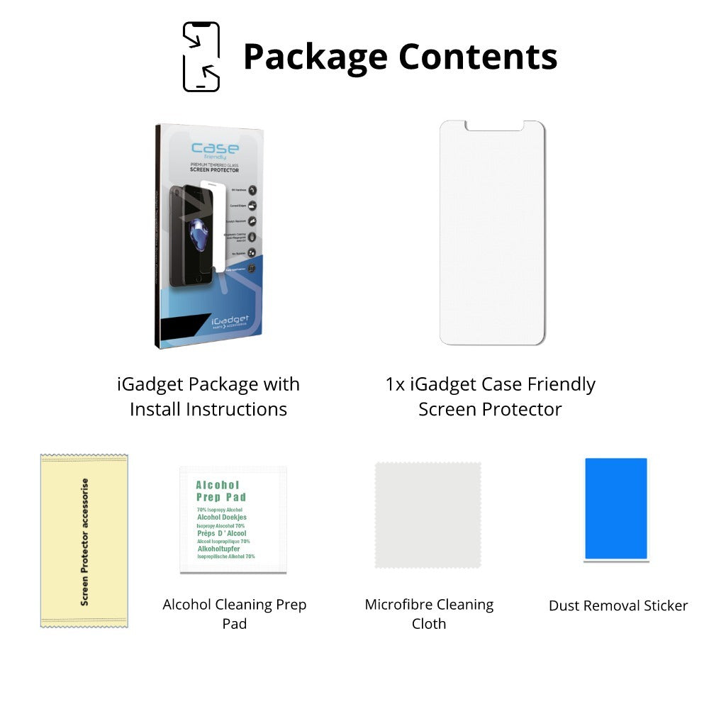 Samsung J6 Plus Screen Protector | Case Friendly Ultra Clear Tempered Glass