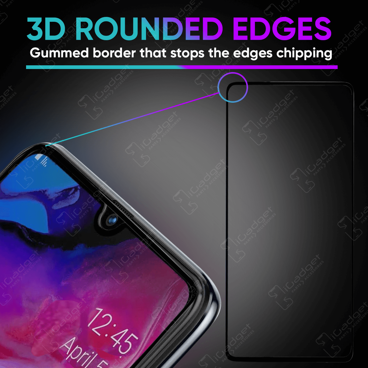 Samsung Galaxy A70/A70s (2019) Screen Protector | 3D Full Coverage Ultra Clear Tempered Glass