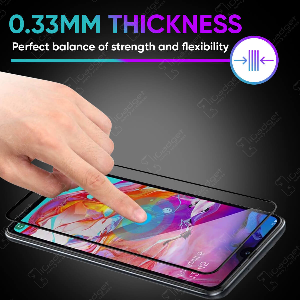 Samsung Galaxy A70/A70s (2019) Screen Protector | 3D Full Coverage Ultra Clear Tempered Glass