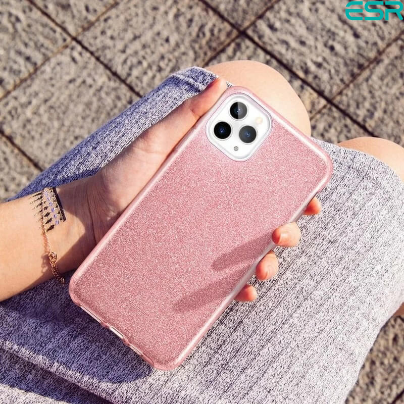 ESR iPhone 11 Pro Case |Make-up Glitter Rose Gold Case