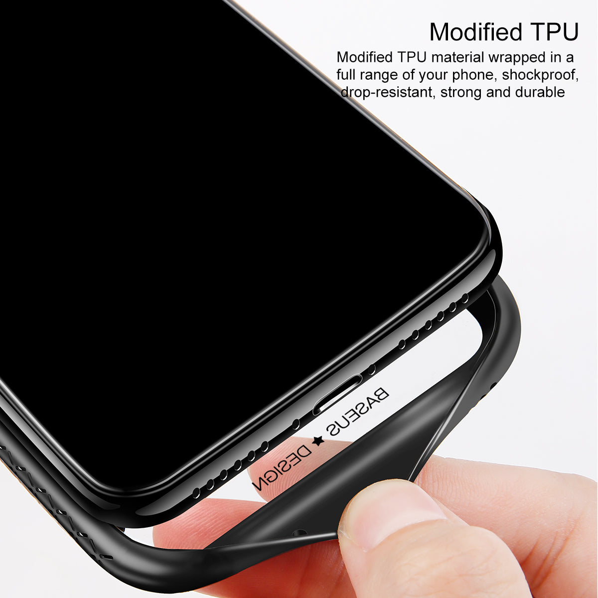 iPhone XS Baseus See-Through Glass Protective Case