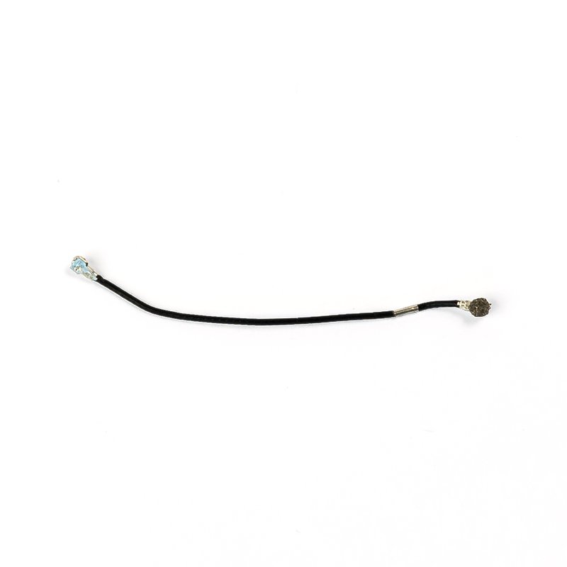 Black coaxial signal cable for the iPhone 6s Plus shown curved across a white background, a round connector at one end and a plug at the other.
