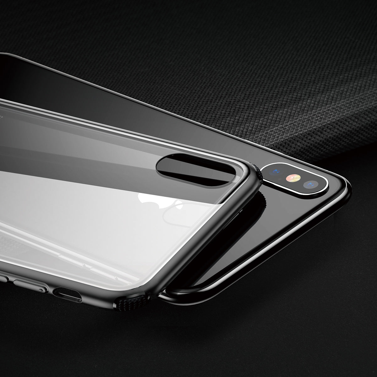 iPhone XS Baseus See-Through Glass Protective Case
