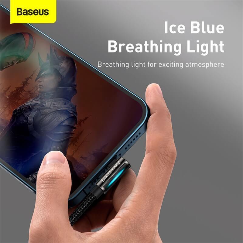 Baseus Legend Series Elbow Fast charging USB to Lightning 2.4A - Black 1m