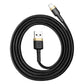 Baseus Cafule Series Lightning to USB Charger Cable 2.4A - Gold/Black 1m