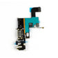 Rear of the iPhone 6 charging port flex cable, showing the teal EMI shield, orange tape and the part number 821-1853-A printed along the black flex.