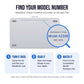 How to find your MacBook model number: turn the MacBook over and read the A number printed near the hinge, then match it to the compatible model list