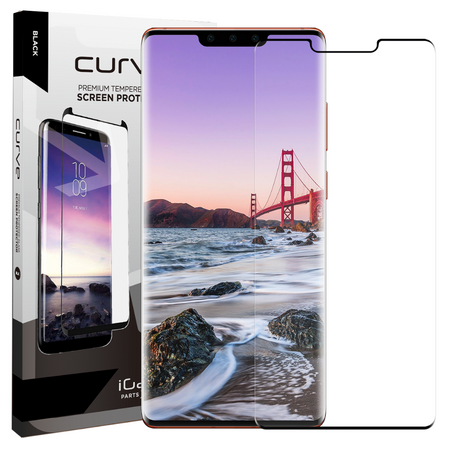 Huawei Mate 30 Pro Edge Glue 3D Full Coverage Ultra Clear Glass Screen Protector - Black