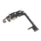 Back of the iPhone 11 Pro charging port flex cable, showing the rear of the Lightning port board and flex