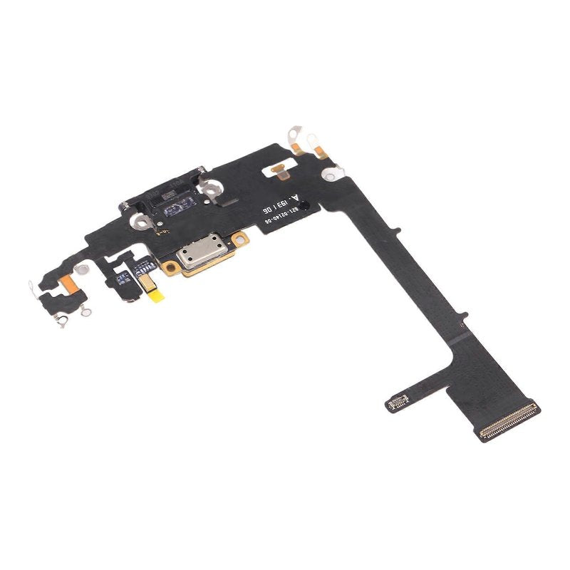 Back of the iPhone 11 Pro charging port flex cable, showing the rear of the Lightning port board and flex