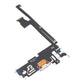 Back of the iPhone 12 Pro Max charging port flex cable, showing the rear of the Lightning port board and flex