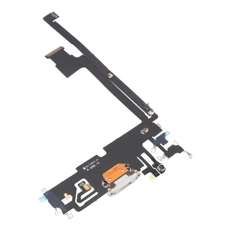 Back of the iPhone 12 Pro Max charging port flex cable, showing the rear of the Lightning port board and flex