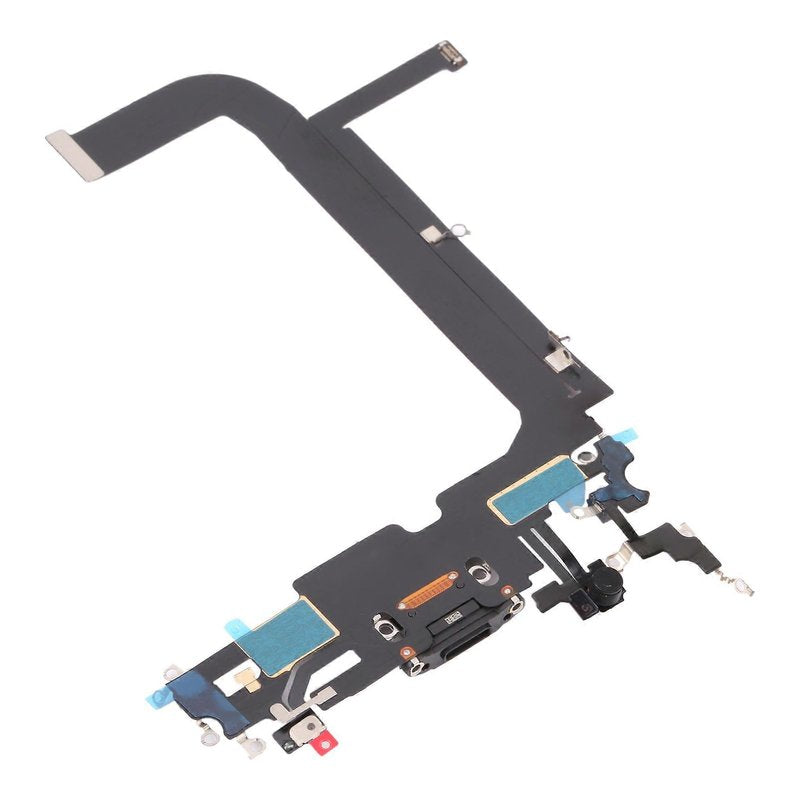 Back of the iPhone 13 Pro Max charging port flex cable, showing the rear of the Lightning port board and flex
