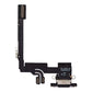 Back of the iPhone 16 Pro charging port flex cable laid flat, showing the USB-C port from behind, the printed part number and the board connectors
