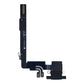 Back of the iPhone 16 Pro Max charging port flex cable laid flat, showing the USB-C port from behind, the printed part number and the board connectors