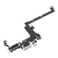 Back of the iPhone 17 Pro charging port flex cable, showing the rear of the USB-C port board and flex