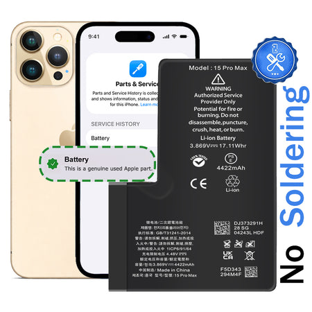 iPhone 15 Pro Max Diagnostic Battery Replacement | 4422mAh | No Warning Messages