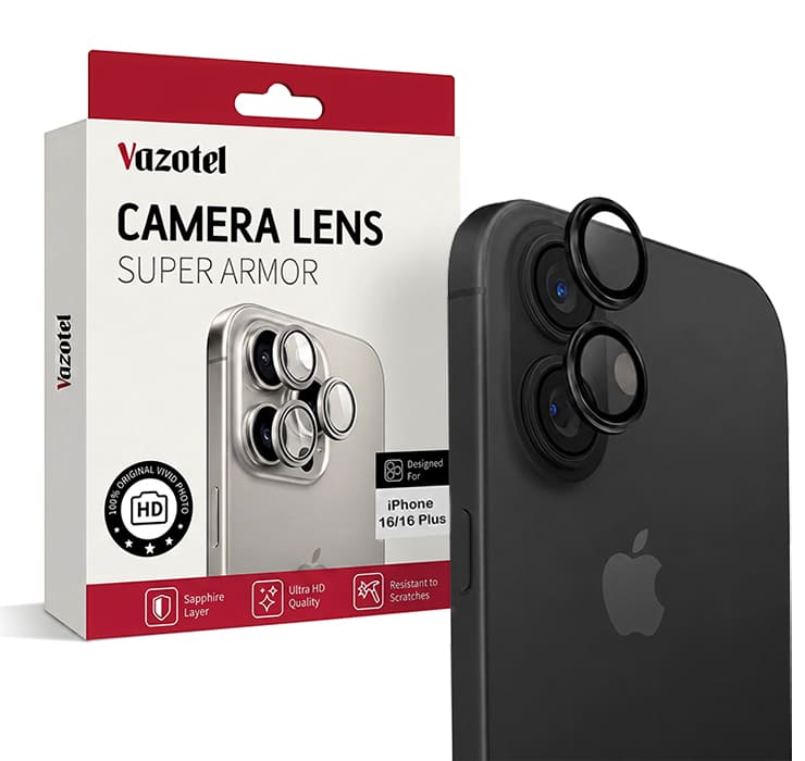 iPhone 16/16 Plus Camera Lens Cover Protector | Tempered Glass