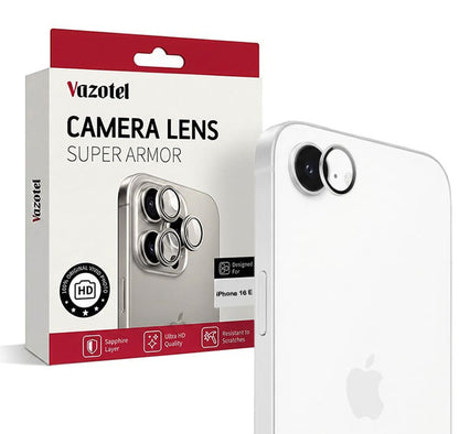 iPhone 16e and iPhone 17e Camera Lens Cover Protector | Tempered Glass