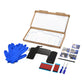 The MacBook Air 13 inch A1932 and A2179 replacement battery, battery model A1965, shown in its open box with the supplied tools and accessories