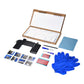 The MacBook Air M1 13 inch A2337 replacement battery, battery model A2389, shown in its open box with the supplied tools and accessories