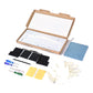 The MacBook Pro 15 inch Touch Bar A1707 replacement battery, battery model A1820, shown in its open box with the supplied tools and accessories