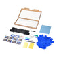 The MacBook Pro 15 inch Touch Bar A1990 replacement battery, battery model A1953, shown in its open box with the supplied tools and accessories