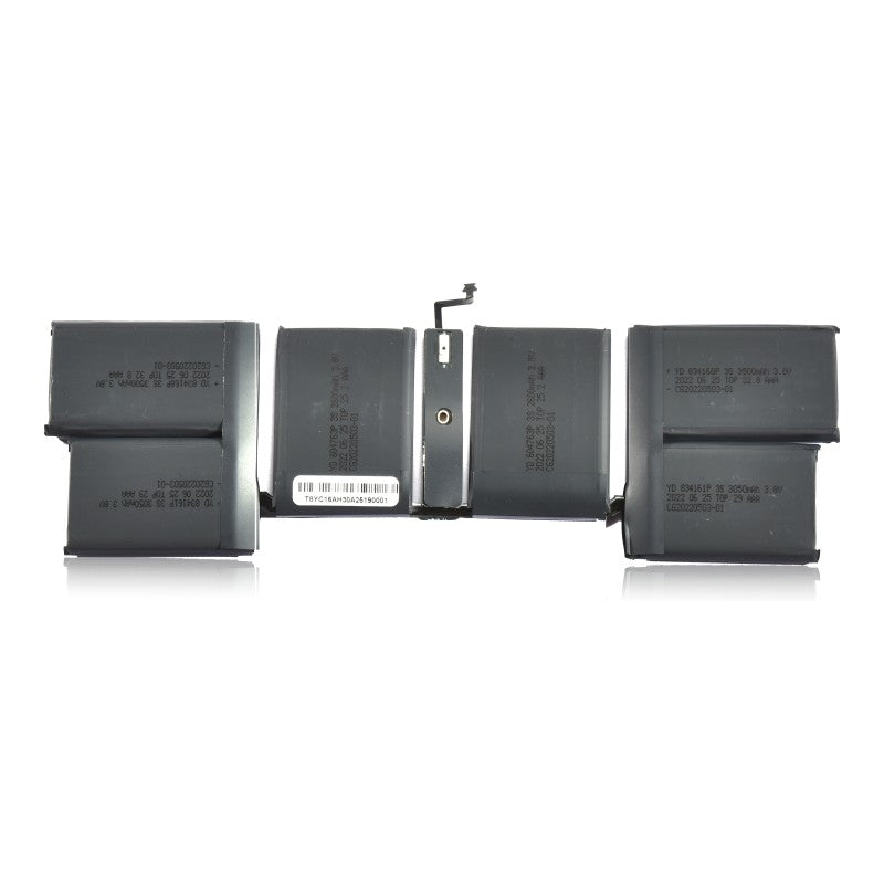 Reverse side of the MacBook Pro 14 inch A2442 replacement battery, battery model A2519, showing the back of the cells