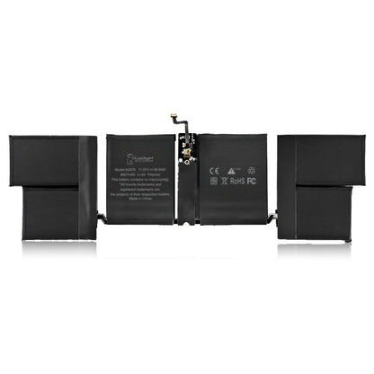 Label side of the MacBook Pro 16 inch A2991 replacement battery, battery model A2976, printed with the iGadget label and CE, FC and RoHS marks on the cells