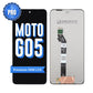 Motorola Moto G05 premium OEM LCD screen replacement, showing the front and the back of the screen