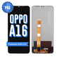 OPPO A16, A16s and A54s premium OEM LCD screen replacement, showing the front and the back of the screen