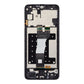 Back of the Samsung Galaxy A05s replacement screen, showing the new middle frame and display flex, ready for your board, sub-board and battery