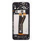 Back of the Samsung A14 5G SM-A146B replacement LCD and digitiser in its black middle frame, with the display flex printed SM-A146B A14 5G