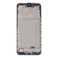 Back of the Samsung Galaxy A16 5G (SM-A166B) replacement OLED screen, showing the new middle frame marked A16, ready for your board, sub-board and battery