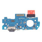 Samsung Galaxy A34 5G charging port board printed SM-A346_06, with USB-C port and microphone, straight-on front view on a white background