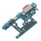 Samsung Galaxy Note 10 Plus charging port board printed N976B/N, with USB-C port and microphone, angled view of the other side on a white background