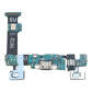 Samsung Galaxy S6 Edge Plus charging port board printed SM-G928F, with micro USB port, headphone jack and microphone, straight-on front view on a white background