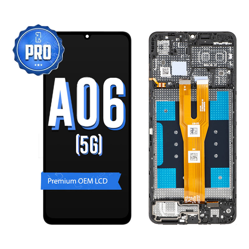 Samsung A06 5G LCD and Digitiser Replacement with Middle Frame | OEM