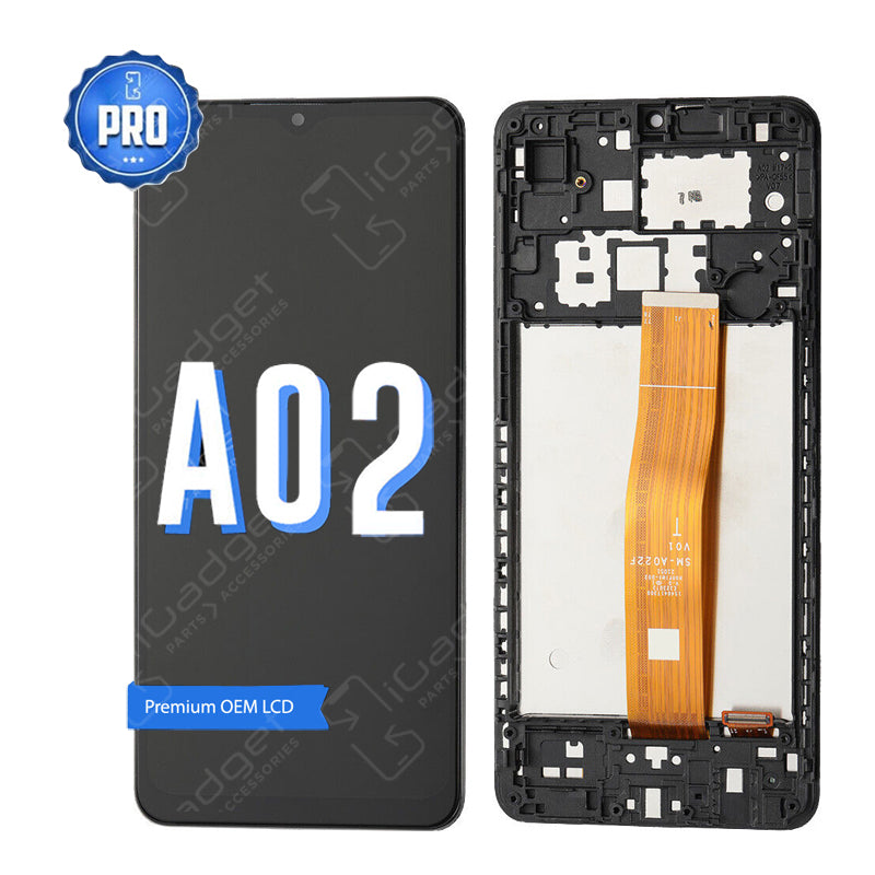 Samsung A02 LCD and Digitiser Replacement with Middle Frame | OEM