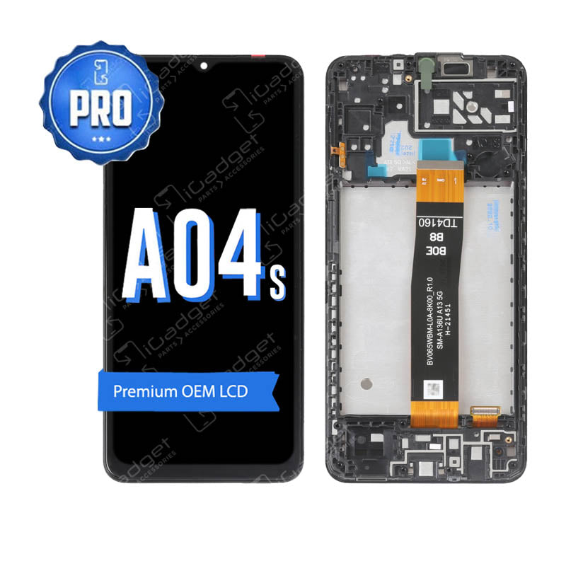 Samsung A04s LCD and Digitiser Replacement with Middle Frame | OEM