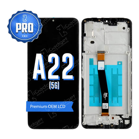 Samsung A22 5G LCD and Digitiser Replacement with Middle Frame | OEM